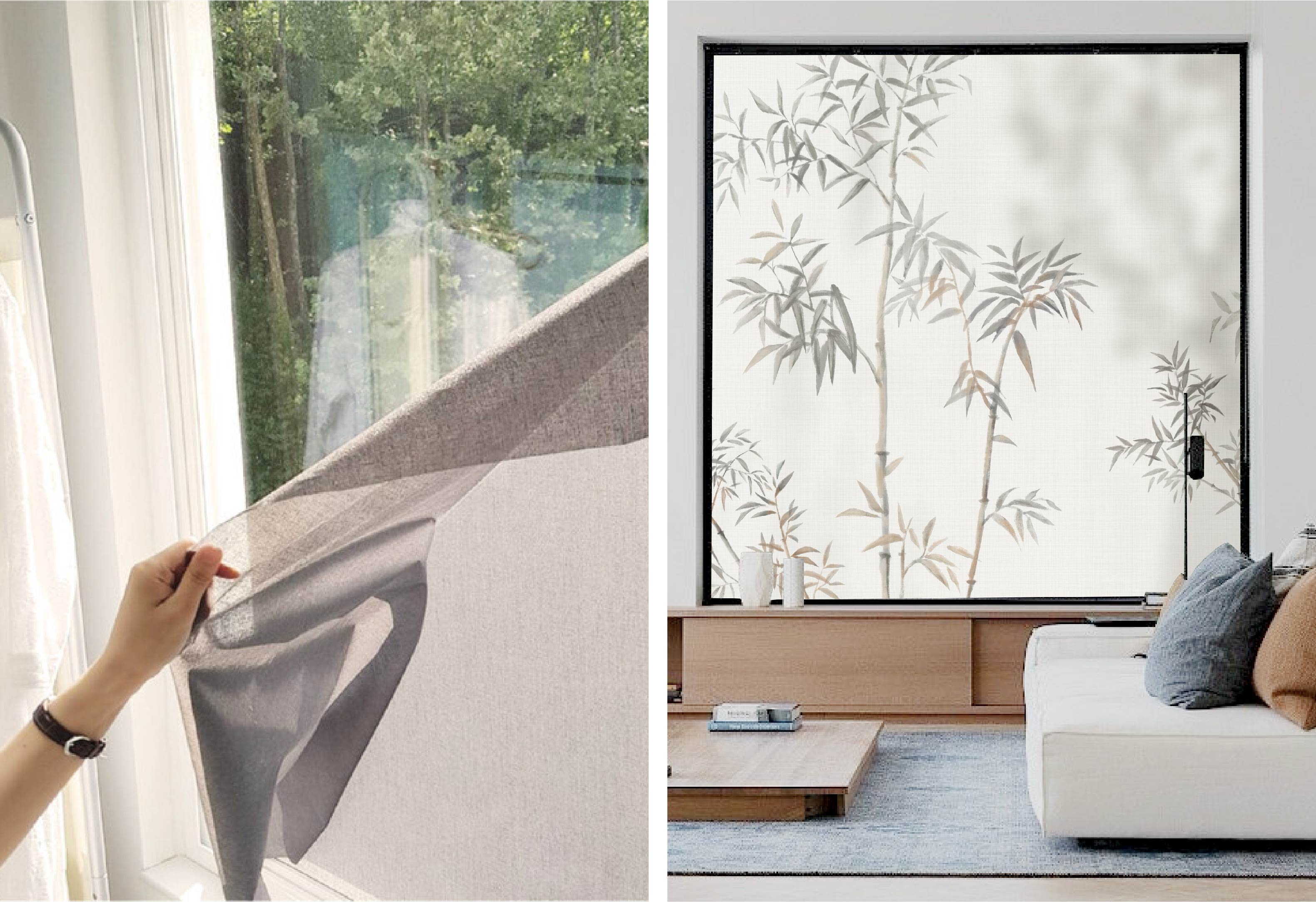 It can be cut to fit the window, choose the colors and create a diverse atmosphere